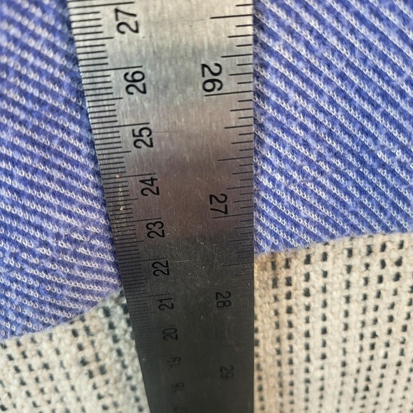 Vince Hooded Sweater Mens Large Blue Heather Knit Pullover‎ Raglan Long Sleeve - Picture 4 of 6